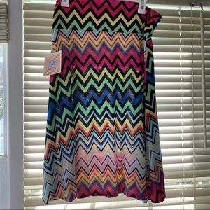 Lularoe chevron print azure NWT